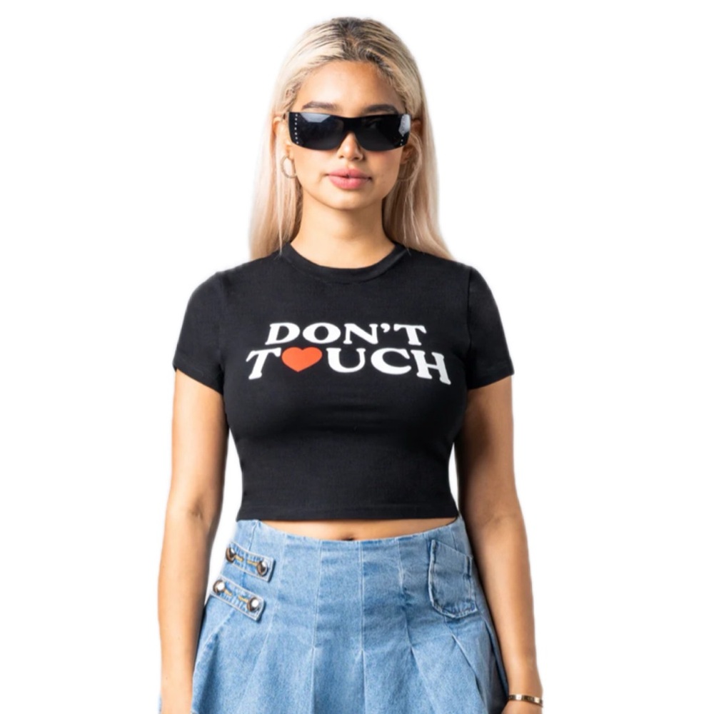 Finesse Don’t Touch Graphic Shirt Black Size Large